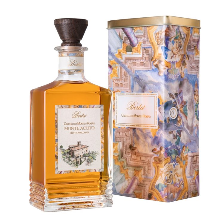 BERTA Grappa MONTEACUTO Invecchiata Latta cl.70 42° BERTA Grappa MONTEACUTO Invecchiata Latta cl.70 42°