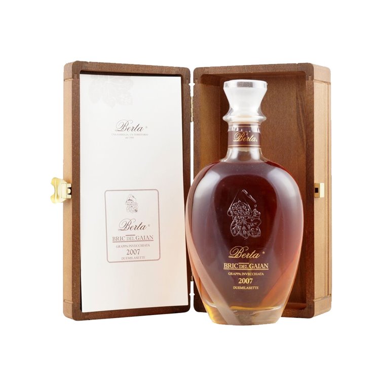 BERTA Grappa Moscato Invecchiata BRIC DEL GAIAN 2015 Cof cl.70 43° BERTA Grappa Moscato Invecchiata BRIC DEL GAIAN 2015 Cof cl.70 43°