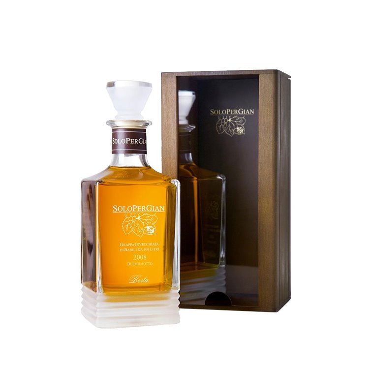 BERTA Grappa Invecchiata SOLO PER GIAN 2010 Cof Cl 70 43° BERTA Grappa Invecchiata SOLO PER GIAN 2010 Cof Cl 70 43°