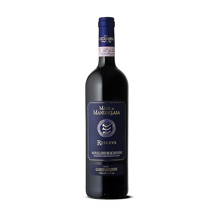 MASSI DI MANDORLAIA Morellino MASSI Riserva 2019 GUICCIARDINI Cl.75 MASSI DI MANDORLAIA Morellino MASSI Riserva 2019 GUICCIARDINI Cl.75