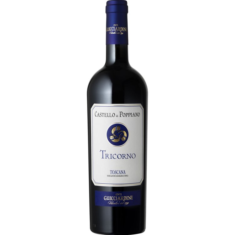 CASTELLO DI POPPIANO Toscana Igt TRICORNO 2018 GUICCIARDINI Cl.75 CASTELLO DI POPPIANO Toscana Igt TRICORNO 2018 GUICCIARDINI Cl.75
