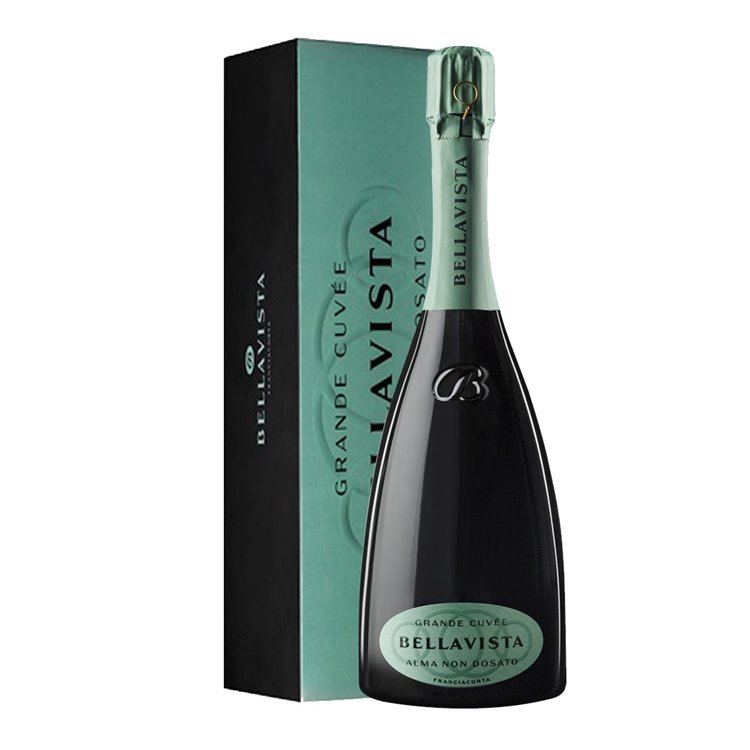 BELLAVISTA Franciacorta ALMA GRANDE CUVEE NON DOSATO Astuccio cl.75 BELLAVISTA Franciacorta ALMA GRANDE CUVEE NON DOSATO Astuccio cl.75