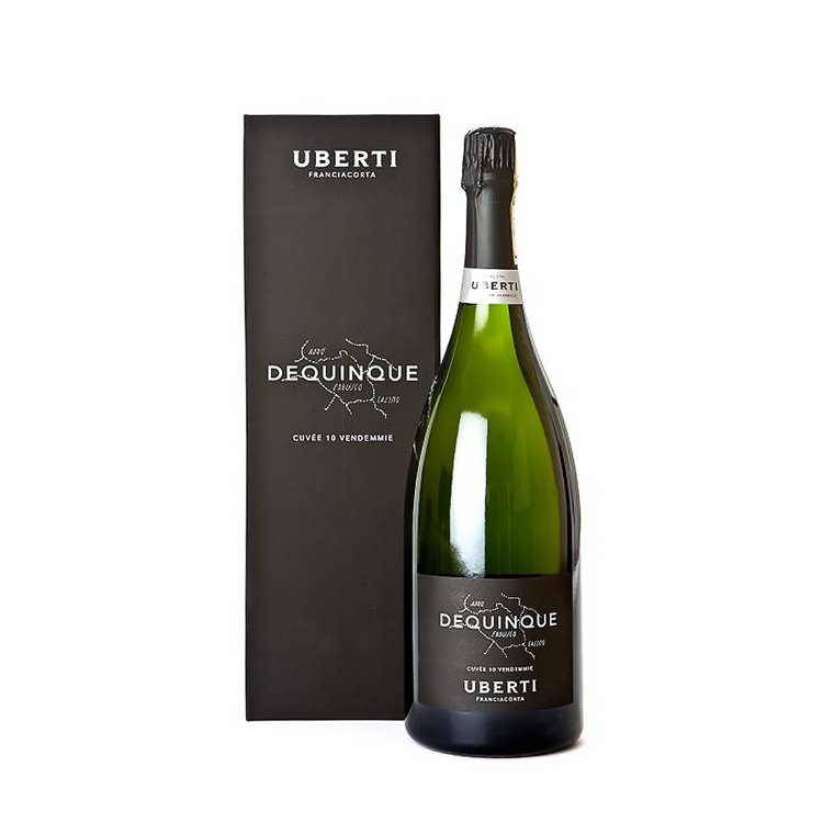 UBERTI Franciacorta DEQUINQUE Extra Brut Magnum ASTUCCIO 02/11Cl 150 UBERTI Franciacorta DEQUINQUE Extra Brut Magnum ASTUCCIO 02/11Cl 150