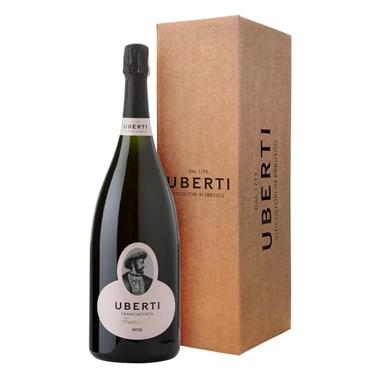 UBERTI Franciacorta Brut ROSE' Francesco I Magnum ASTUCCIATO LT.1,5 UBERTI Franciacorta Brut ROSE' Francesco I Magnum ASTUCCIATO LT.1,5