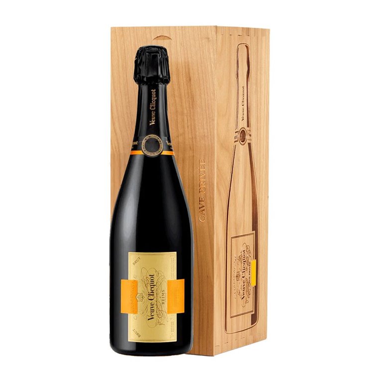 VEUVE CLICQUOT VCP CAVE PRIVEE Caisse Bois 1995 Cl.75 VEUVE CLICQUOT VCP CAVE PRIVEE Caisse Bois 1995 Cl.75