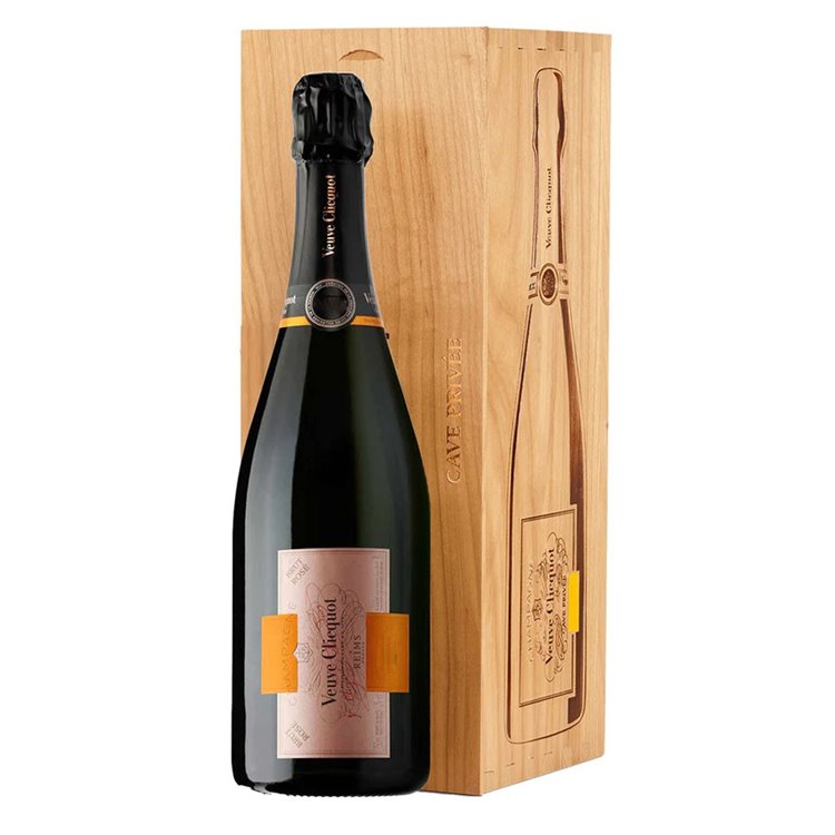 VEUVE CLICQUOT VCP CAVE PRIVEE Rose Caisse Bois 1996 Cl.75 VEUVE CLICQUOT VCP CAVE PRIVEE Rose Caisse Bois 1996 Cl.75
