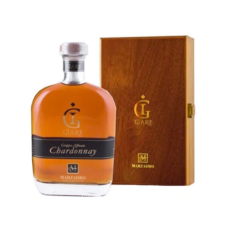 MARZADRO Grappa GIARE Riserva CHARDONNAY Cassetta Legno 41° cl 70 MARZADRO Grappa GIARE Riserva CHARDONNAY Cassetta Legno 41° cl 70