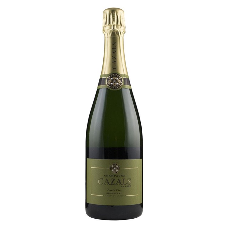CLAUDE CAZALS Champagne Grand Cru Blanc de Blancs Cuvee VIVE cl.75 CLAUDE CAZALS Champagne Grand Cru Blanc de Blancs Cuvee VIVE cl.75