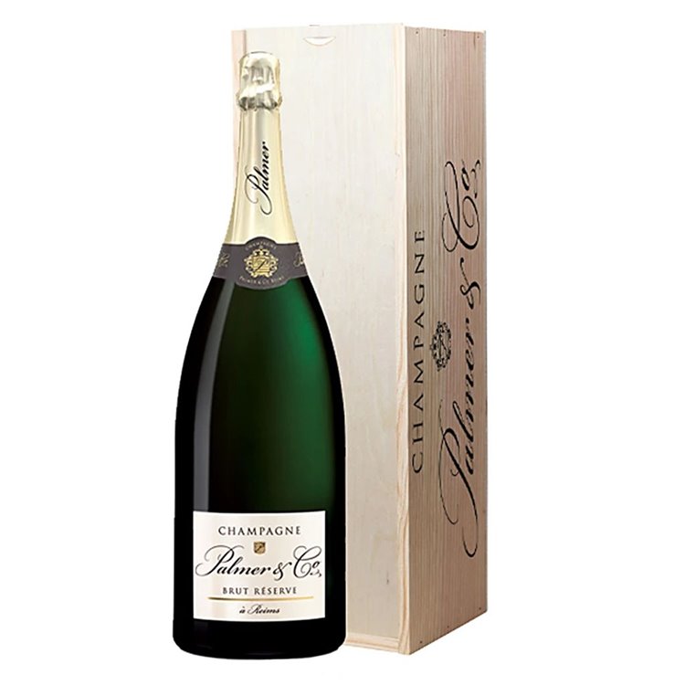 PALMER Champagne Brut Reserve JEROBOAM Cassa Legno cl.300 PALMER Champagne Brut Reserve JEROBOAM Cassa Legno cl.300