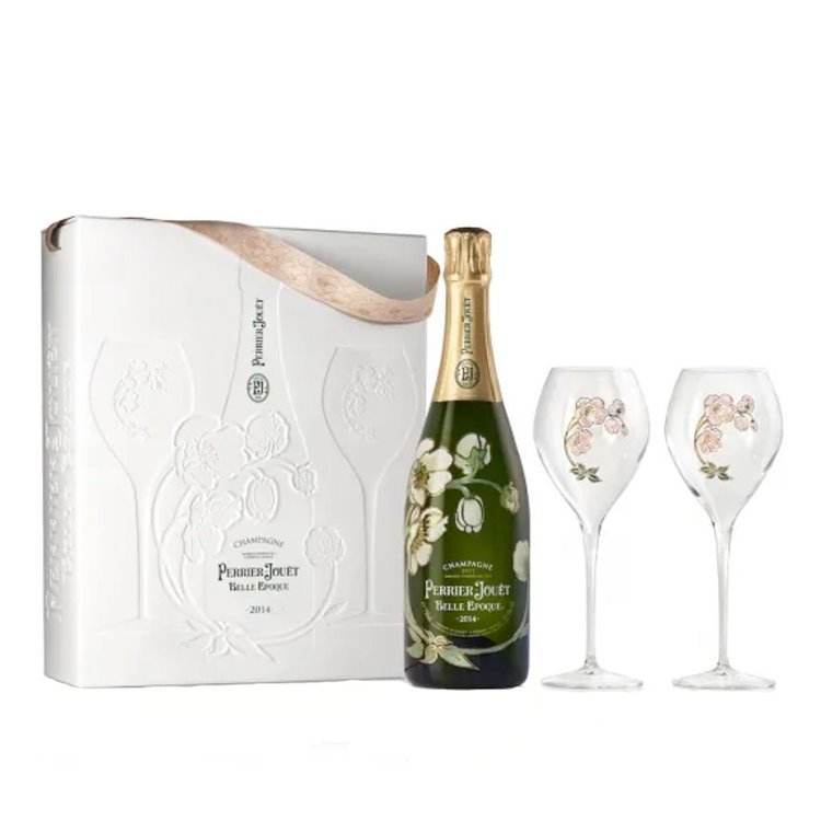 PERRIER-JOUET CONFEZIONE Regalo Belle Epoque 2014 + 2 Flute PERRIER-JOUET CONFEZIONE Regalo Belle Epoque 2014 + 2 Flute