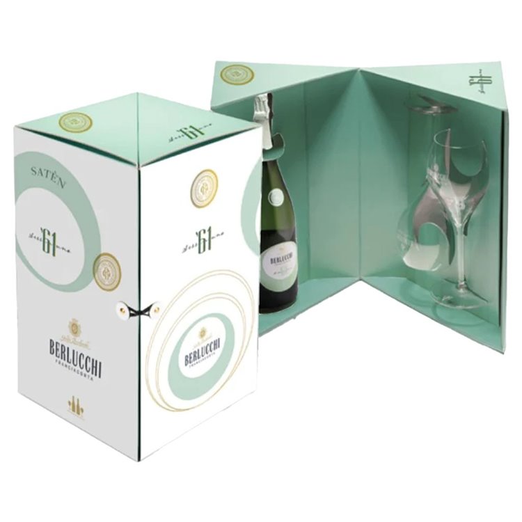 BERLUCCHI Confezione SCRIGNO ‘61 Saten/2 Flute Franciacorta docg BERLUCCHI Confezione SCRIGNO ‘61 Saten/2 Flute Franciacorta docg