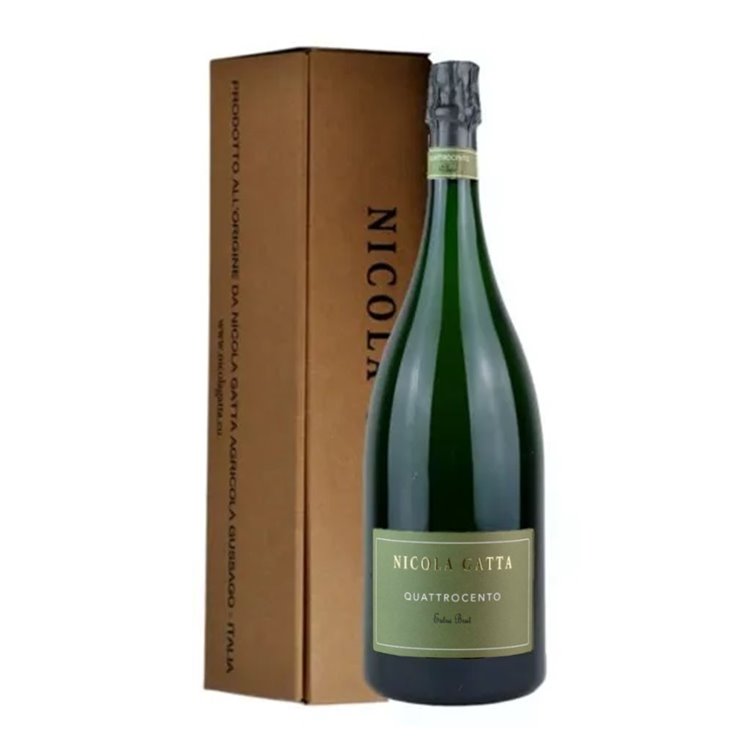 NICOLA GATTA Extra Brut 40 LUNE MAGNUM Astuccio cl.150 Sbocc. 01/21 NICOLA GATTA Extra Brut 40 LUNE MAGNUM Astuccio cl.150 Sbocc. 01/21