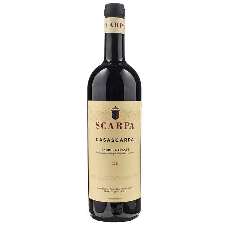 SCARPA Barbera d'Asti Docg CASASCARPA 2021 cl.75 SCARPA Barbera d'Asti Docg CASASCARPA 2021 cl.75