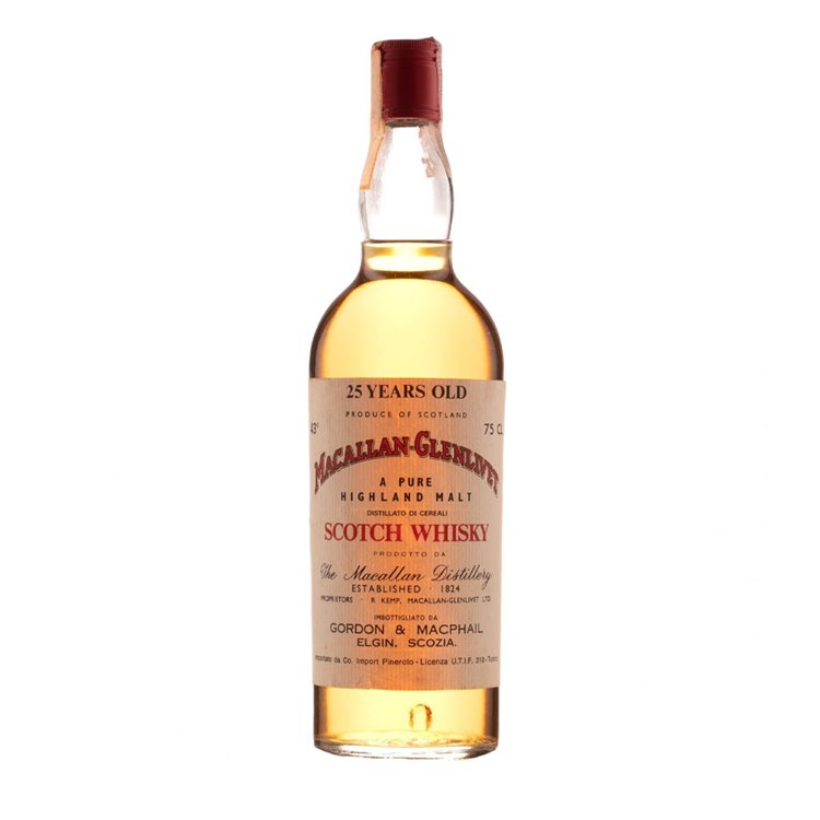 Macallan Glenlivet 25 anni 43° Cl 75 Gordon & Macphail Macallan Glenlivet 25 anni 43° Cl 75 Gordon & Macphail