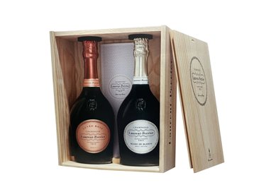 LAURENT PERRIER Champagne Rose + Blanc de Blancs Cofanetto Cl.75