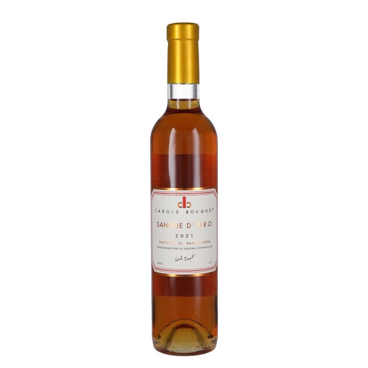 Carole Bouquet Passito Di Pantelleria Sangue D'Oro 2021 cl.50 Carole Bouquet Passito Di Pantelleria Sangue D'Oro 2021 cl.50