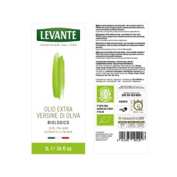 Levante -Olio Extra Vergine di Oliva 100% Italiano 1,0 L.