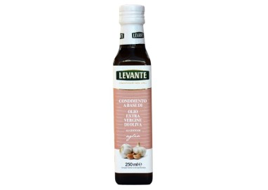 Levante - Condimento a base di Olio Extra Vergine di Oliva (98%) al Gusto di Aglio - 250 ml