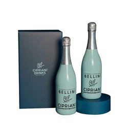BICOBI SRL A Socio Unico - Cipriani Drinks GIFT CONFEZIONE 2 BOTTIGLIE  BELLINI 0,75