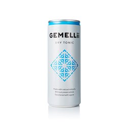 GEMELLII Drinks GmbH DRY TONIC Lattina in confezione da 12-Geme 0,250