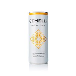 GEMELLII Drinks GmbH INDIAN TONIC Lattina in confezione da 12 0,250