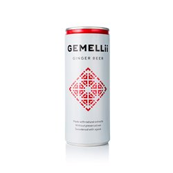 GEMELLII Drinks GmbH GINGER BEER Lattina in confezione da 12 0,250