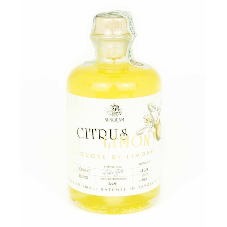 NUNQUAM Snc di Pagliai Cristina & C. CITRUS LIQUORE AL LIMONE-Opificio Nunquam 0,500 NUNQUAM Snc di Pagliai Cristina & C. CITRUS LIQUORE AL LIMONE-Opificio Nunquam 0,500
