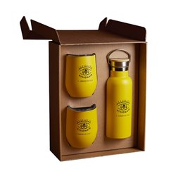 CLEMENTE STEFANO - Visionair Gin GIFT BOX REGALO 1 BOTTIGLIA + 2 BICCHIERI TERMICI