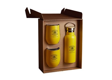 CLEMENTE STEFANO - Visionair Gin GIFT BOX REGALO 1 BOTTIGLIA + 2 BICCHIERI TERMICI