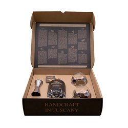 GINLAB srl GIFT BOX REGALO 1 BT LONDONDRY GIN 2 BICCHIERI