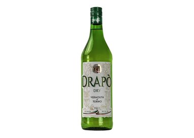 'TURIN VERMOUTH di Negro Giovanni E FC  VERMOUTH DRAPO'' DRY-Turin Vermouth 1,000'