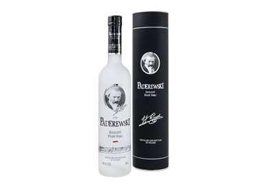 POLSKA FABRYKA WODEK OLD DISTILLERY SPOLKA Z OGRAN VODKA PADEREWSKI Astucciato-Polska Fabryka Wodek