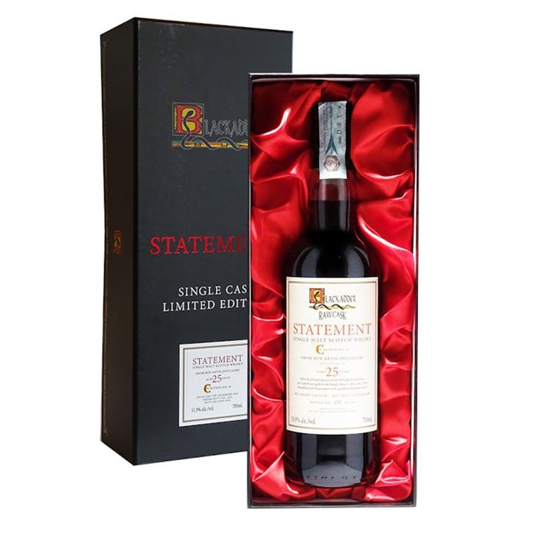 BLACKADDER INTERNATIONAL LTD GIFT RAW CASK BEN NEVIS 25YO Cask 1996 BLACKADDER INTERNATIONAL LTD GIFT RAW CASK BEN NEVIS 25YO Cask 1996