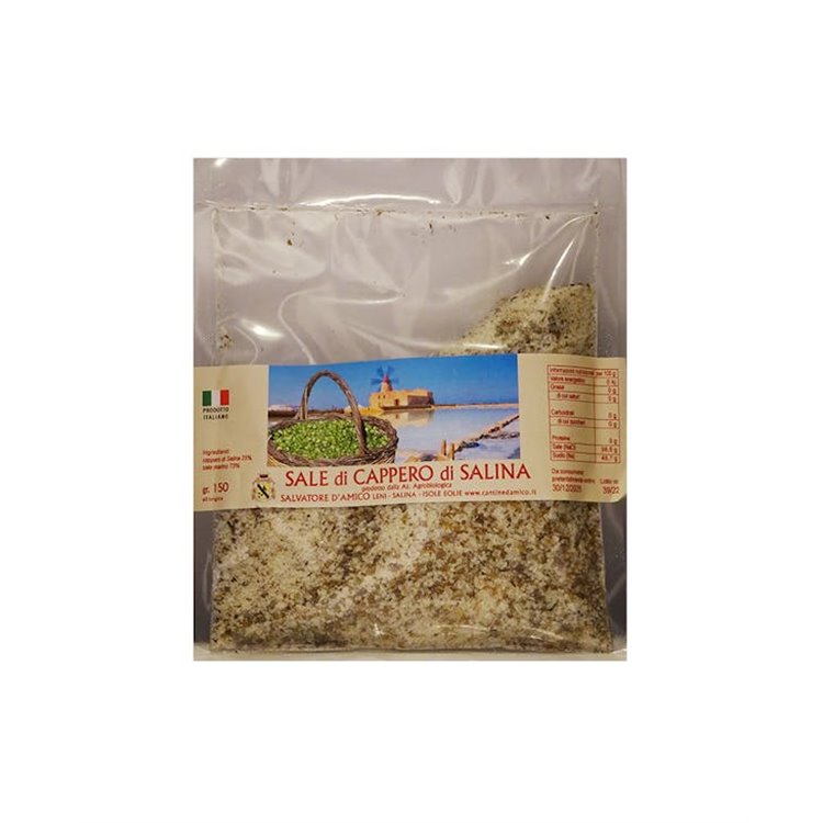 'D''AMICO SALVATORE Azienda Agro.logica (150 gr) SALE DI TRAPANI AL CAPPERO DI SALINA' 'D''AMICO SALVATORE Azienda Agro.logica (150 gr) SALE DI TRAPANI AL CAPPERO DI SALINA'