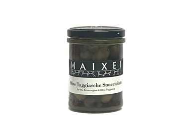 MAIXEI - FLORCOOP SANREMO Societ… Cooperativa  (Vetro 180 gr) OLIVE TAGGIASCHE SNOCCIOLATE IN OLI