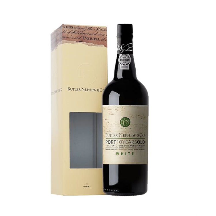 'CHRISTIE''S Port Wine Producer & Shipper E WHITE PORT Butler Nephew 10 years Astucciato' 'CHRISTIE''S Port Wine Producer & Shipper E WHITE PORT Butler Nephew 10 years Astucciato'