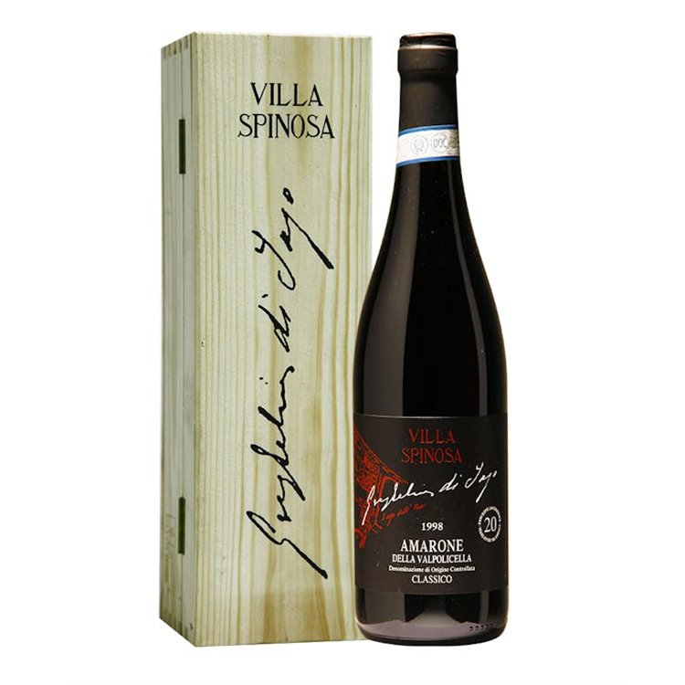 VILLA SPINOSA Azienda Agricola 20 anni dopo AMARONE Guglielmi Jago Cassa L 1998 VILLA SPINOSA Azienda Agricola 20 anni dopo AMARONE Guglielmi Jago Cassa L 1998