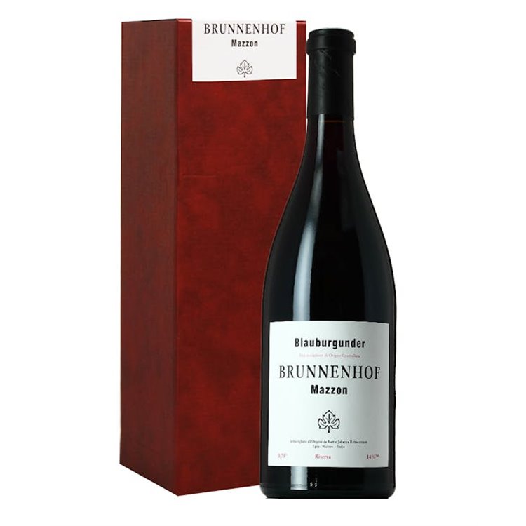 BRUNNENHOF MAZZON di Rottensteiner Kurt Riserva PINOT NERO Astucciato .. 2021 1,500 BRUNNENHOF MAZZON di Rottensteiner Kurt Riserva PINOT NERO Astucciato .. 2021 1,500