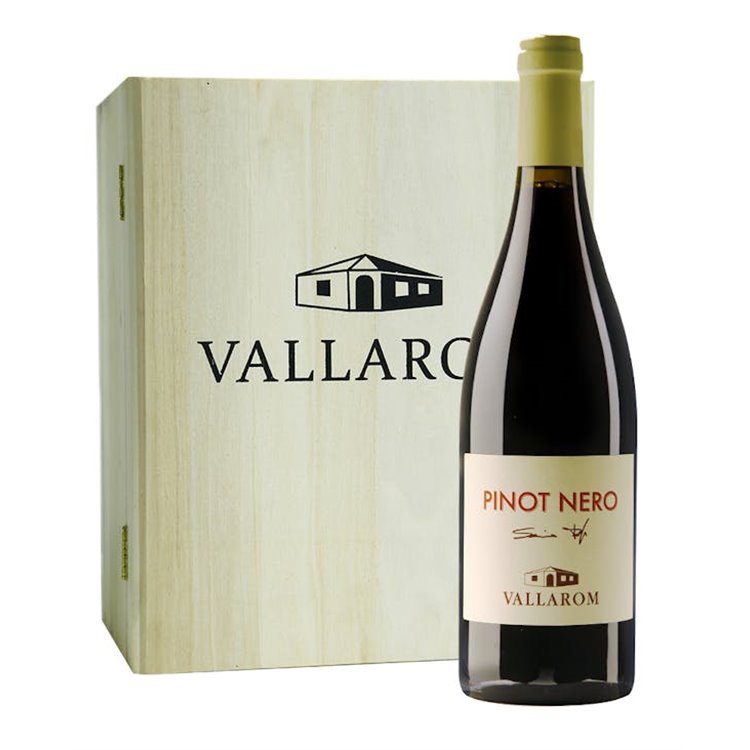 VALLAROM Azienda Agricola Cassa Legno x 6 bt PINOT NERO Filippo Scienza 2020 VALLAROM Azienda Agricola Cassa Legno x 6 bt PINOT NERO Filippo Scienza 2020