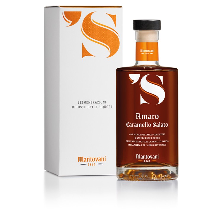 Distilleria Mantovani - ’S Amaro Caramello Salato 28° 0.70 L. Distilleria Mantovani - ’S Amaro Caramello Salato 28° 0.70 L.