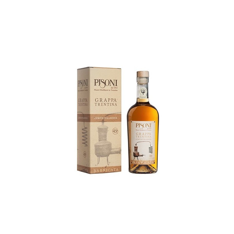 Distilleria Pisoni - Grappa Barricata  Gewürztraminer (astucciata) 70cl 45°