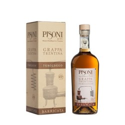 Distilleria Pisoni - Grappa Barricata Teroldego (astucciata) 70cl 45°