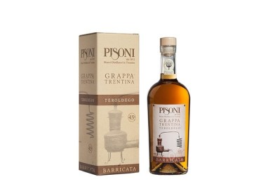 Distilleria Pisoni - Grappa Barricata Teroldego (astucciata) 70cl 45°