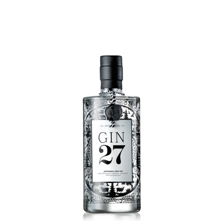 Gin27 – Appenzeller Distilled Dry Gin 43 %vol. 70 cl- Psenner Gin27 – Appenzeller Distilled Dry Gin 43 %vol. 70 cl- Psenner