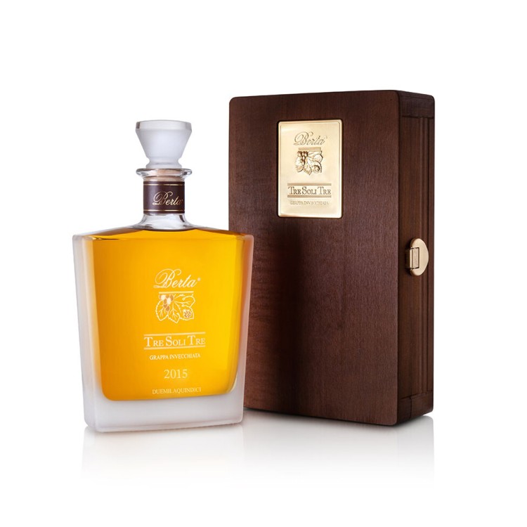 GRAPPA DI NEBBIOLO INVECCHIATA 8 ANNI TRE SOLI TRE BERTA DISTILLERIE